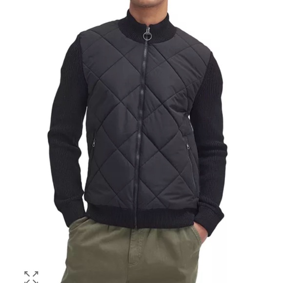 Barbour NEW Size Large Newland Zip Through Knitted Sweater
